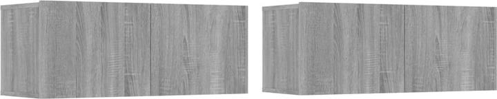 Image du produit VidaXL 4-tlg. TV-Schrank-Set Grau Sonoma Holzwerkstoff,Farbe: Grau (100 x 30 x 30 cm)