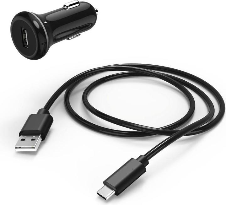 Actual product image Hama Car charger with USB-C cable