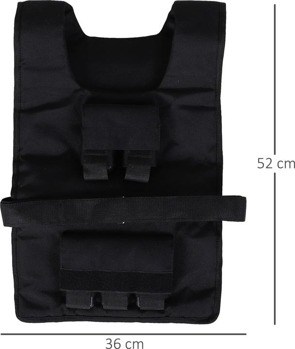Immagine prodotto Homcom Gilet da allenamento con 20 pesi di ferro (1 x 20 kg)