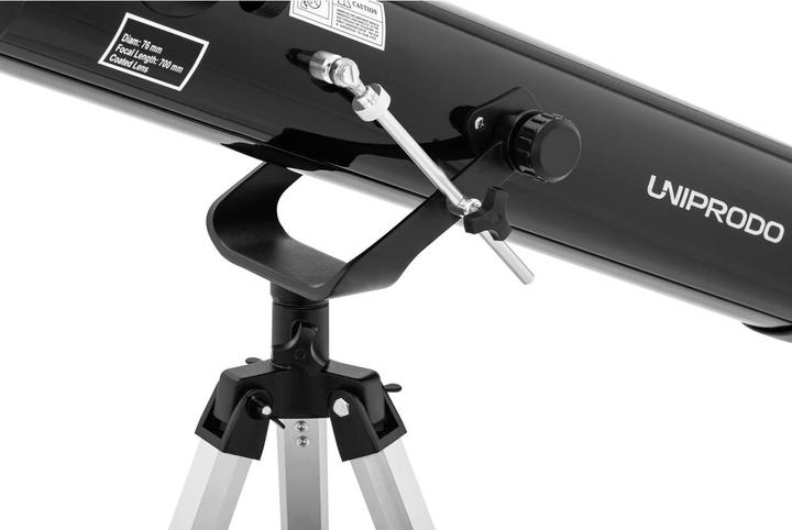 Produktbild Uniprodo Teleskop Einsteiger Fernrohr Reflektor Spiegelteleskop Astronomie 700 mm Ø76 mm