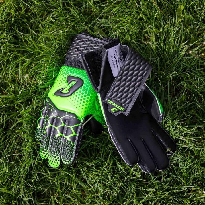 Immagine prodotto Catch & Keep Guanti da calcio Protezione Artiglio Taglia 7 Verde Guanti da portiere (7)