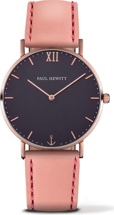 Produktbild Paul Hewitt Sailor Line Blue Lagoon Rose Gold Leather Aurora (Analoguhr, 38 mm)