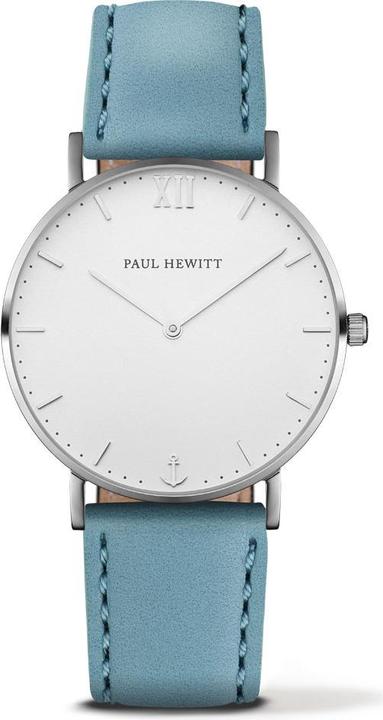 Paul Hewitt Sailor Line White Sand Silver Leather Niagara (Analoguhr, 39 mm)