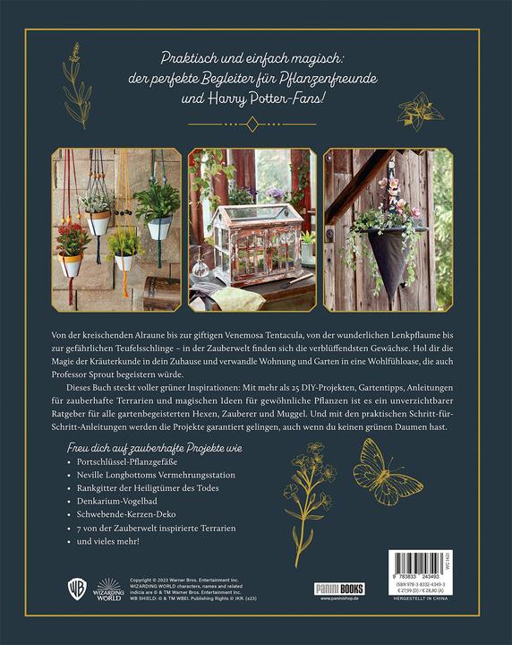 Actual product image Panini Harry Potter Kräuterkunde - Terrarien, DIY-Projekte, Garten (German, Jim Charlier, Jody Revenson., 2023)