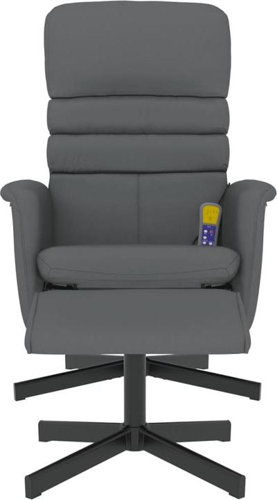 Produktbild VidaXL Massagesessel mit Fusshocker Grau Kunstleder,Farbe
