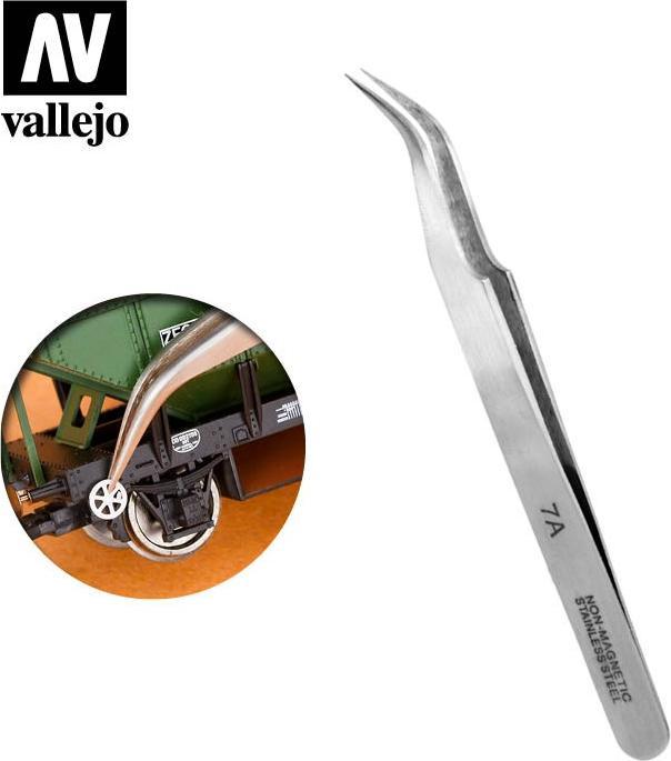 Vallejo Extra Fine Curved Tweezers (T12004)