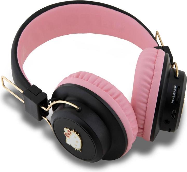 Image du produit Hello Kitty słuchawki nauszne Bluetooth HKBH9KHLMP różowe/pink Metal Logo (8 h, Sans fil)