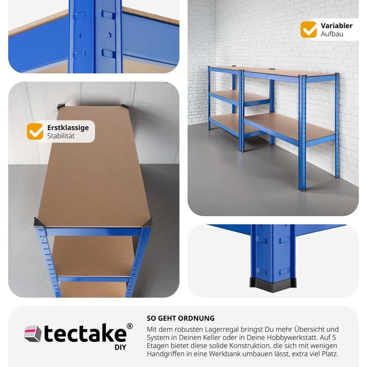 Produktbild tectake Lagerregal 5 Ebenen
