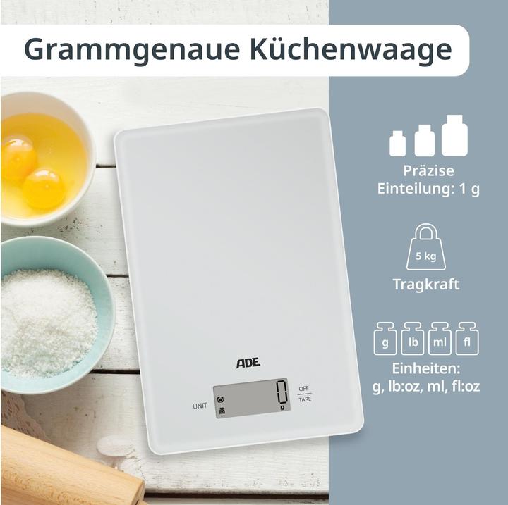 Actual product image ADE Kitchen scales Julia light grey