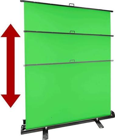 Produktbild Studioking Roll-Up Green Screen FB-150200FG 150x200 cm Chroma Grün (150 cm, 200 cm)