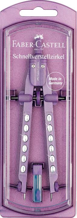 Actual product image Faber-Castell Quick adjustment compass FACTORY SPARKLE