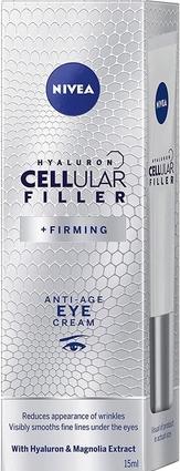 Produktbild NIVEA Hyaluron Cellular Filler + Firms Anti-Wrinkle Cream Under Eyes 15Ml (15 ml)