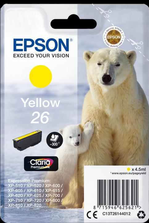 Image du produit Epson 26 Claria Premium (Y)