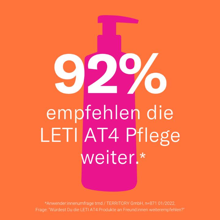Produktbild Leti AT4 Dusch- und Badegel - Milde, rückfettende Reinigung bei trockener oder zu Neurodermitis neig (Gel, 250 ml)