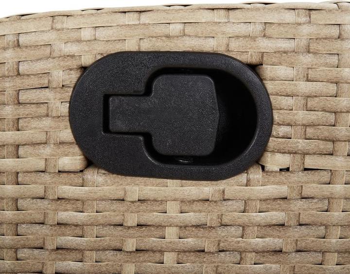 Immagine prodotto VidaXL Mobili da giardino set da pranzo set da giardino gruppo di sedute 7 pezzi in poly rattan beige (160 cm)