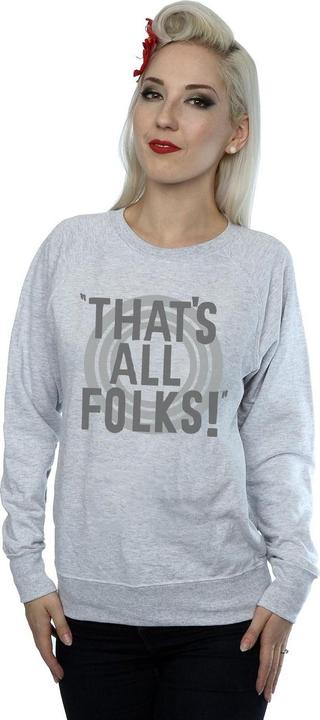Immagine prodotto Looney Tunes That's All Folks Text Felpa Donna (L)