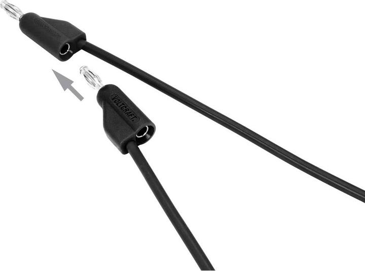 Produktbild Voltcraft Hochflexible Messleitungen SET 0.5 m 30 V/AC, 60 V/DC 10 A (0.50 m)