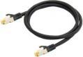 Produktbild Python ® Series RJ45 Patchkabel mitCat.7 Rohkabel, Rastnasenschutz (RNS®) und Nylongeflecht, S/FTP, PiMF, h (S/FTP, CAT7, 0.25 m)