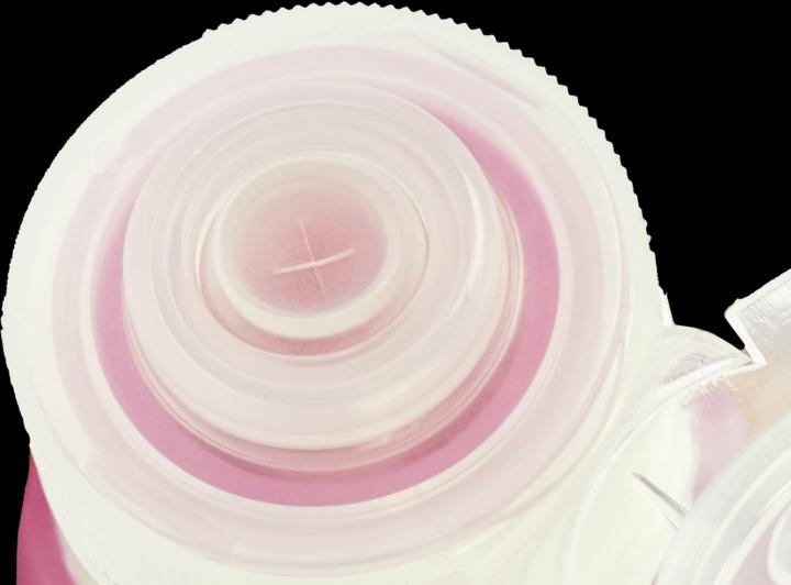 Produktbild Silikon Flasche für 98 ml Inhalt, pink