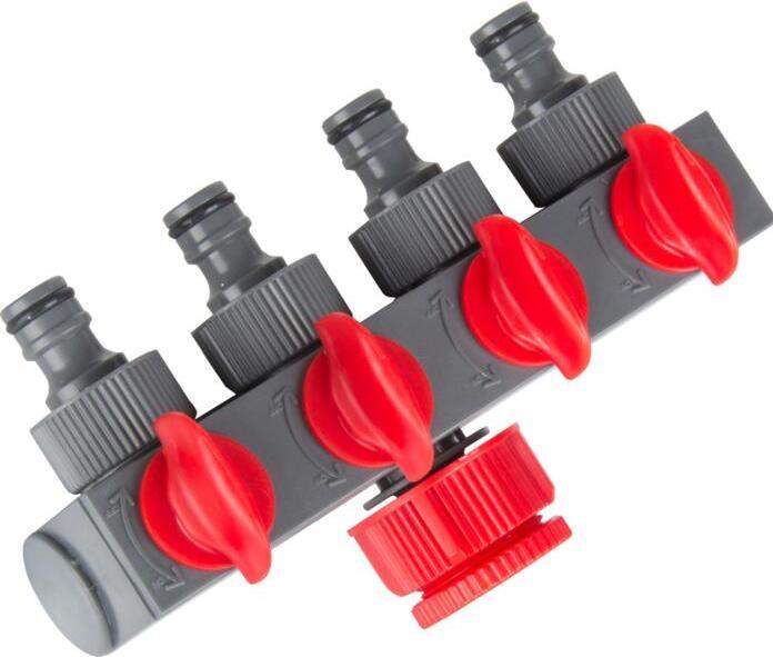 Image du produit Proline Collecteur Pro-Line 4 voies pour robinets de 3/4" et 1" - 99241 (Distributeur 4 voies, 19 mm)
