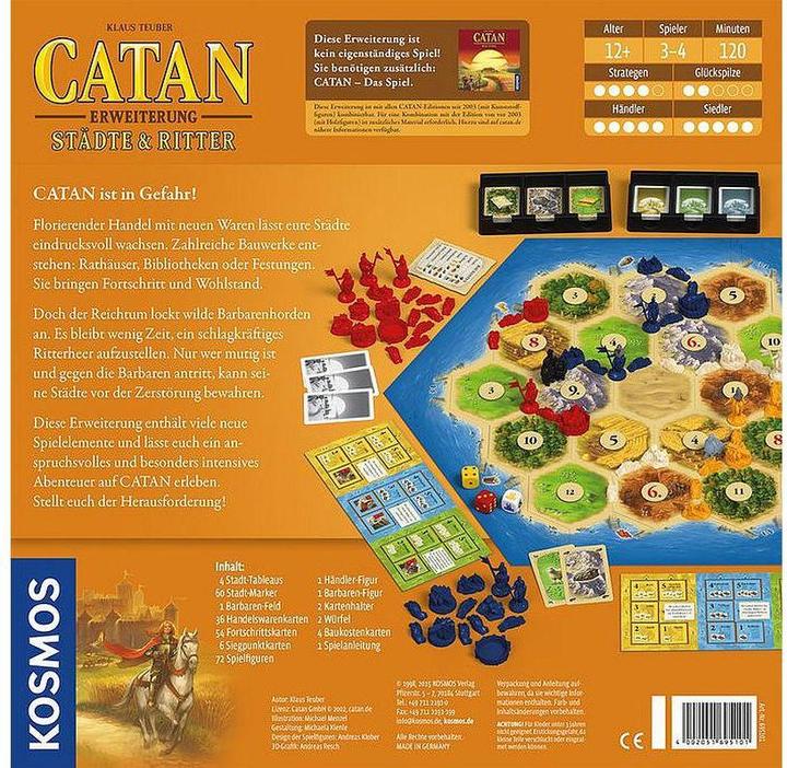 Produktbild Kosmos Catan - Erweiterung - Städte & Ritter (Deutsch)
