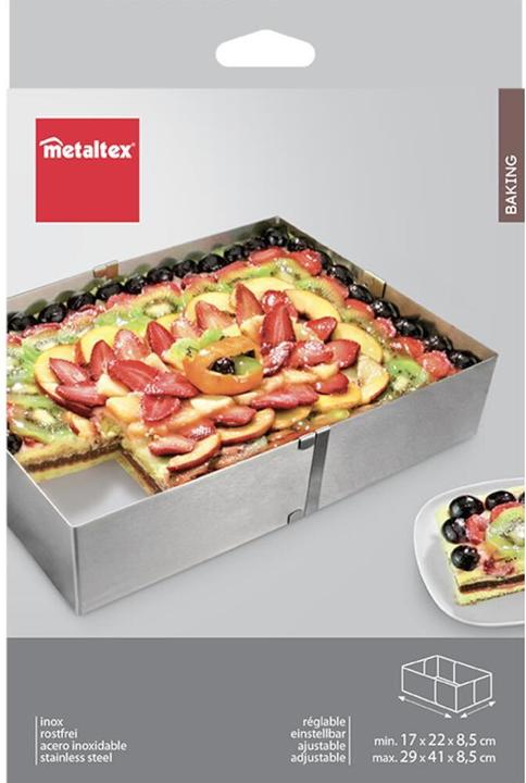 Actual product image Metaltex 257716010 Rectangular cake frame