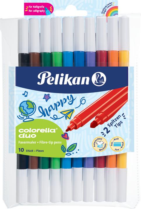 Image du produit Pelikan Stylo en fibre Colorella duo C407 (Multicolore, 10 x)