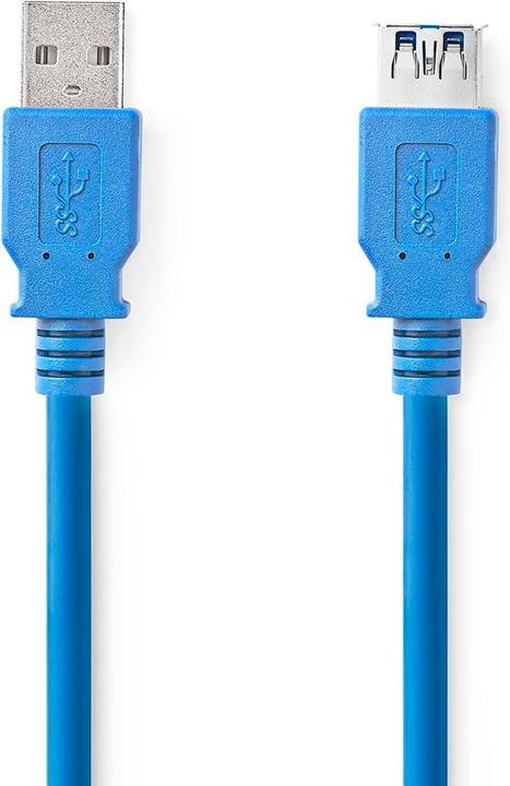 Immagine prodotto Nedis Cavo USB 3.0 A maschio - A femmina 2,0 m blu (2 m, USB 3.2 Gen 1)