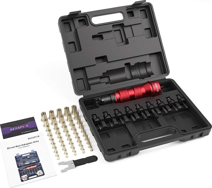 Actual product image Beaspire Rivet nuts adapter kit