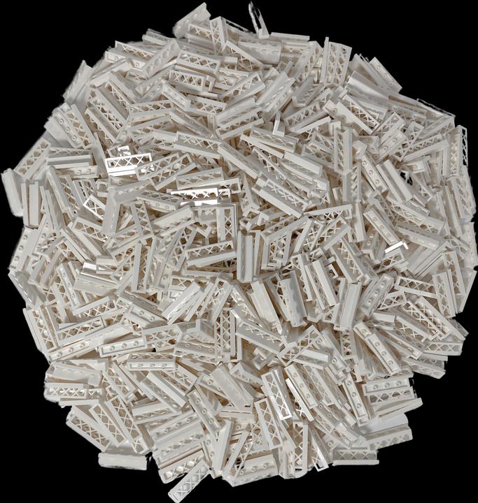 Immagine prodotto LEGO Recinzioni 1x4x1 bianche - 50 pezzi - Recinzione bianca 3633 (3633, Accessori LEGO)