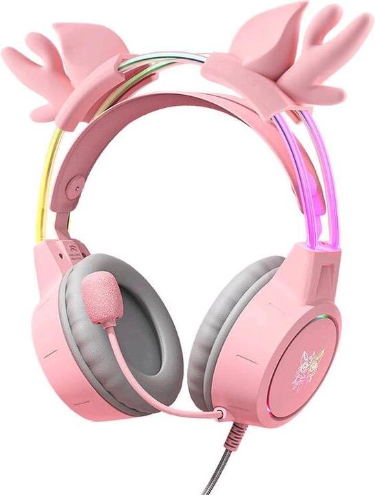 Actual product image Onikuma Gaming headset X15 PRO Buckhorn pink (Cable)