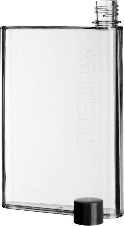 Produktbild JTI Flache Wasserflasche, A5 Memo - Transparent (0.42 l)