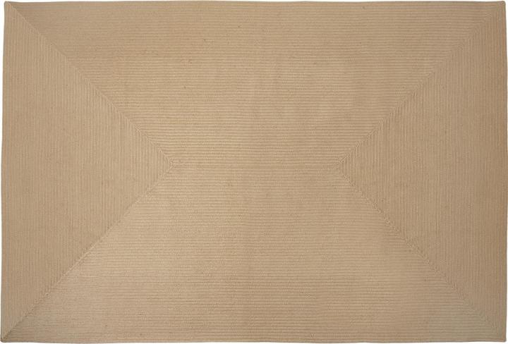 Produktbild tectake Geflochtener Teppich Vibe aus Jute, Boho-Stil (290 x 200 x 0.5 cm)