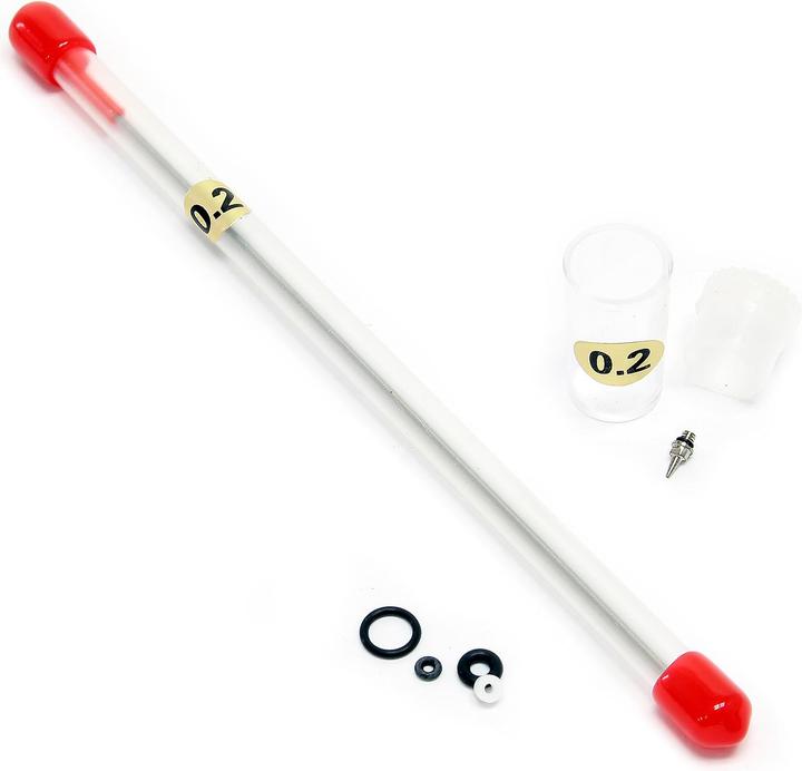 Produktbild Wiltec Airbrushpistole 0,2 mm Düse Nadel und O-Ring Spritzpistole Airbrush Pistole