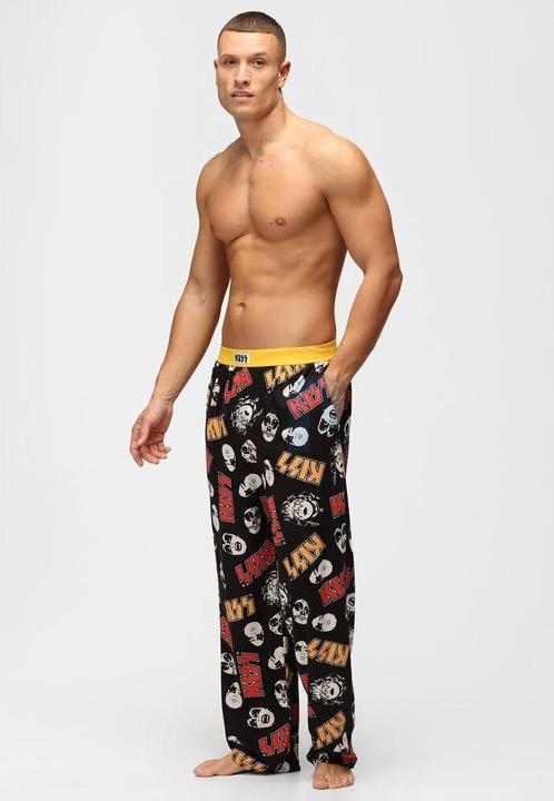 Produktbild Recovered KISS Faces Black Loungehose L (L)