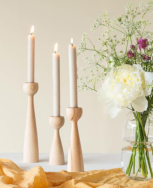 Immagine prodotto Halbach Portacandele, portacandele in legno naturale
