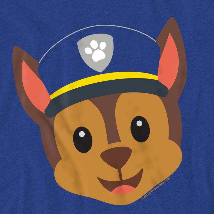 Actual product image Paw Patrol Unisex Adult Chase Emoji T-Shirt (S)