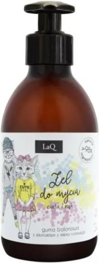 LaQ Gel da bagno naturale sull'odore della gomma da masticare con estratto di latte (300 ml)