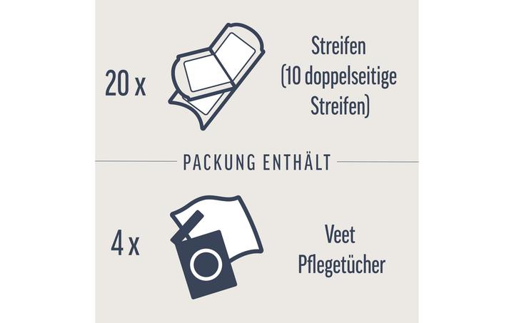 Produktbild Veet Kaltwachsstreifen sensitive Haut Gesicht (20 x, 29 g)