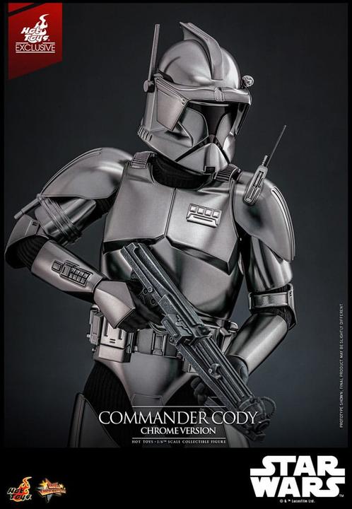 Produktbild Hot Toys Star Wars Movie Masterpiece Actionfigur 1/6 Commander Cody (Chrome Version) Exclusive 30 cm