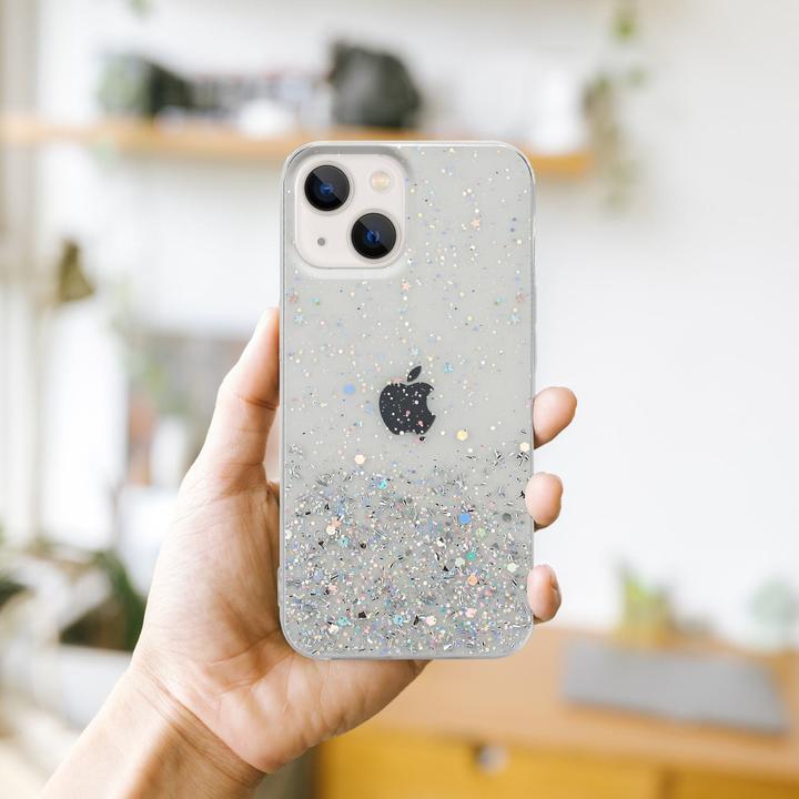 Image du produit Cadorabo Couverture TPU paillettes scintillantes (Apple iPhone 13 mini)