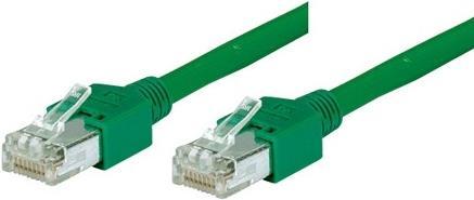 Actual product image Tecline Patch cable SF/UTP, Cat 5e, green, 0.5 m halogen-free, with Draka cable and Hirose plugs TM11 (SF/UTP, CAT5e, 0.50 m)