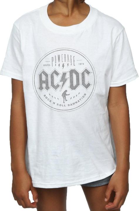 Image du produit AC/DC T-Shirt coton noir Rock N Roll Damnation pour fille (152, 158)