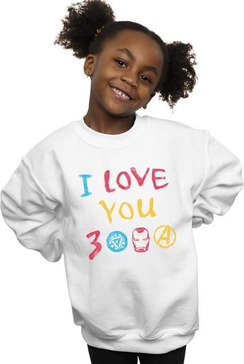 Immagine prodotto Felpa Girls Avengers Endgame I Love You 3000 Crayons (116)