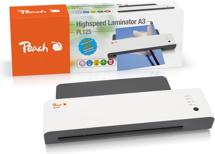 Actual product image Peach Laminator Highspeed Laminator PL125 (125 µm, A3)