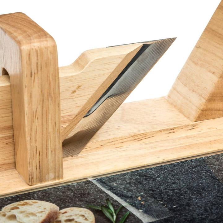 Immagine prodotto Secret de Gourmet Affettatrice per carne e formaggio con vassoio - legno