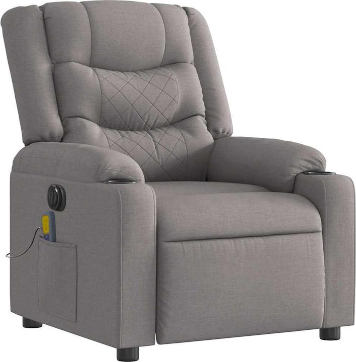 Immagine prodotto VidaXL Sedia da massaggio in tessuto grigio