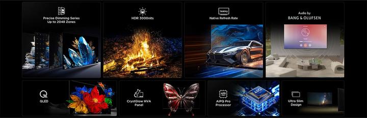 Actual product image TCL 55C7K (55", Mini-LED, 4K, 2025)