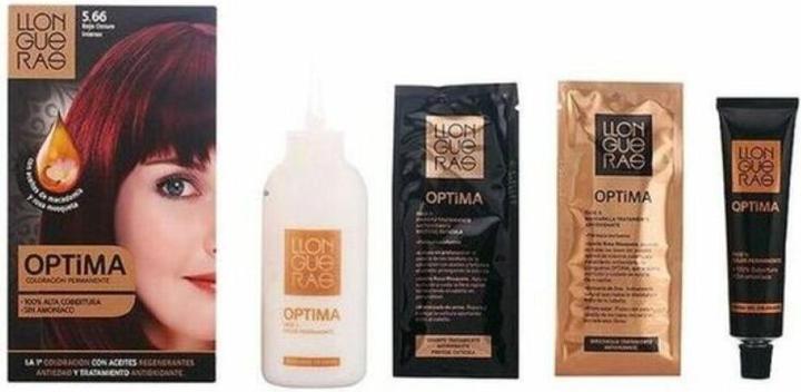 Image du produit Llongueras OPTIMA couleur de cheveux #5.66-deep intense red (Rouge intense profond)