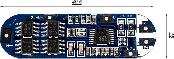 Produktbild Keeppower 3S PCB - XZD-3S1550 (Schutzelektronik)